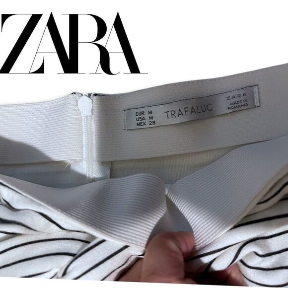 𝅺New Zara Midi Striped Tie Front Skirt​​​ - Picture 3 of 3